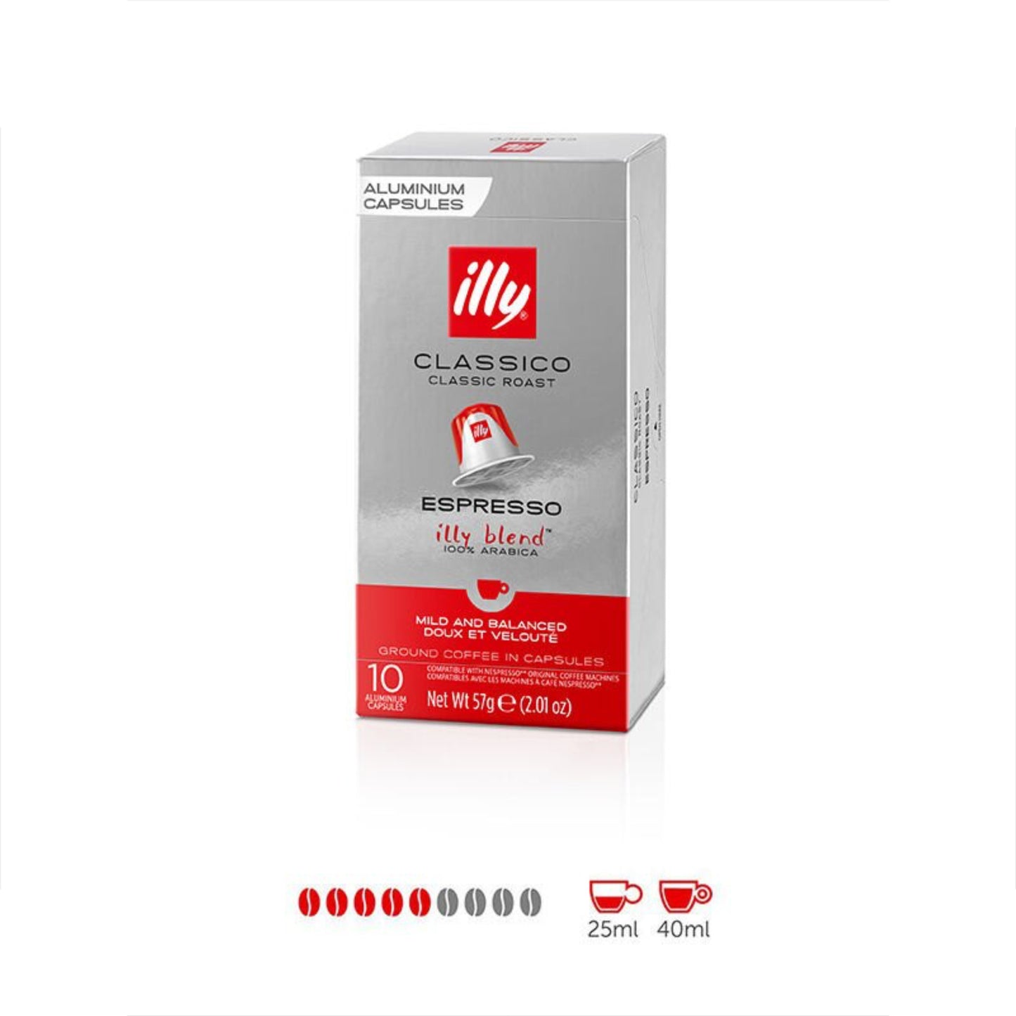 Illy Classico Nespresso Compatible Capsules - Medium Roast (10 Count)