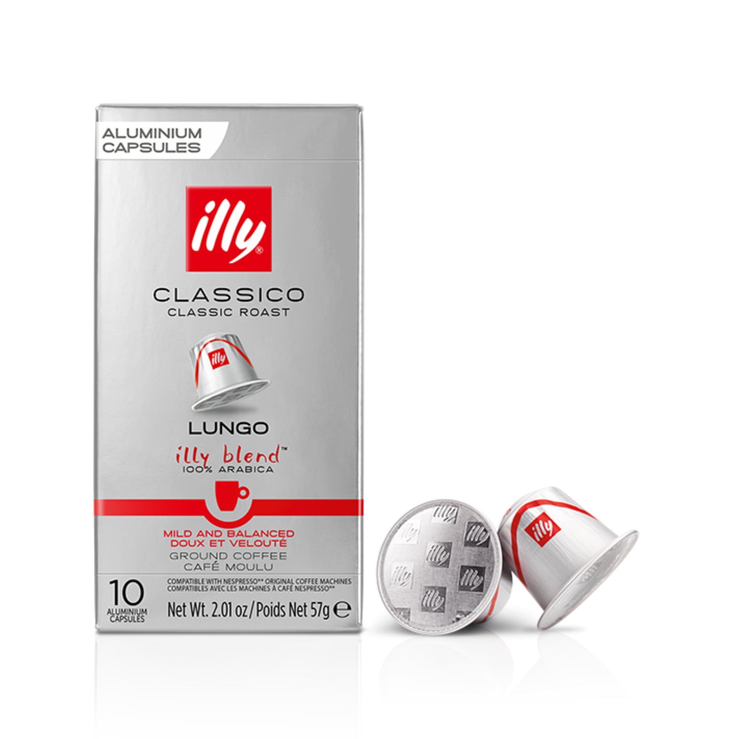 Illy Lungo Nespresso Compatible Capsules - Lungo (10 Count)