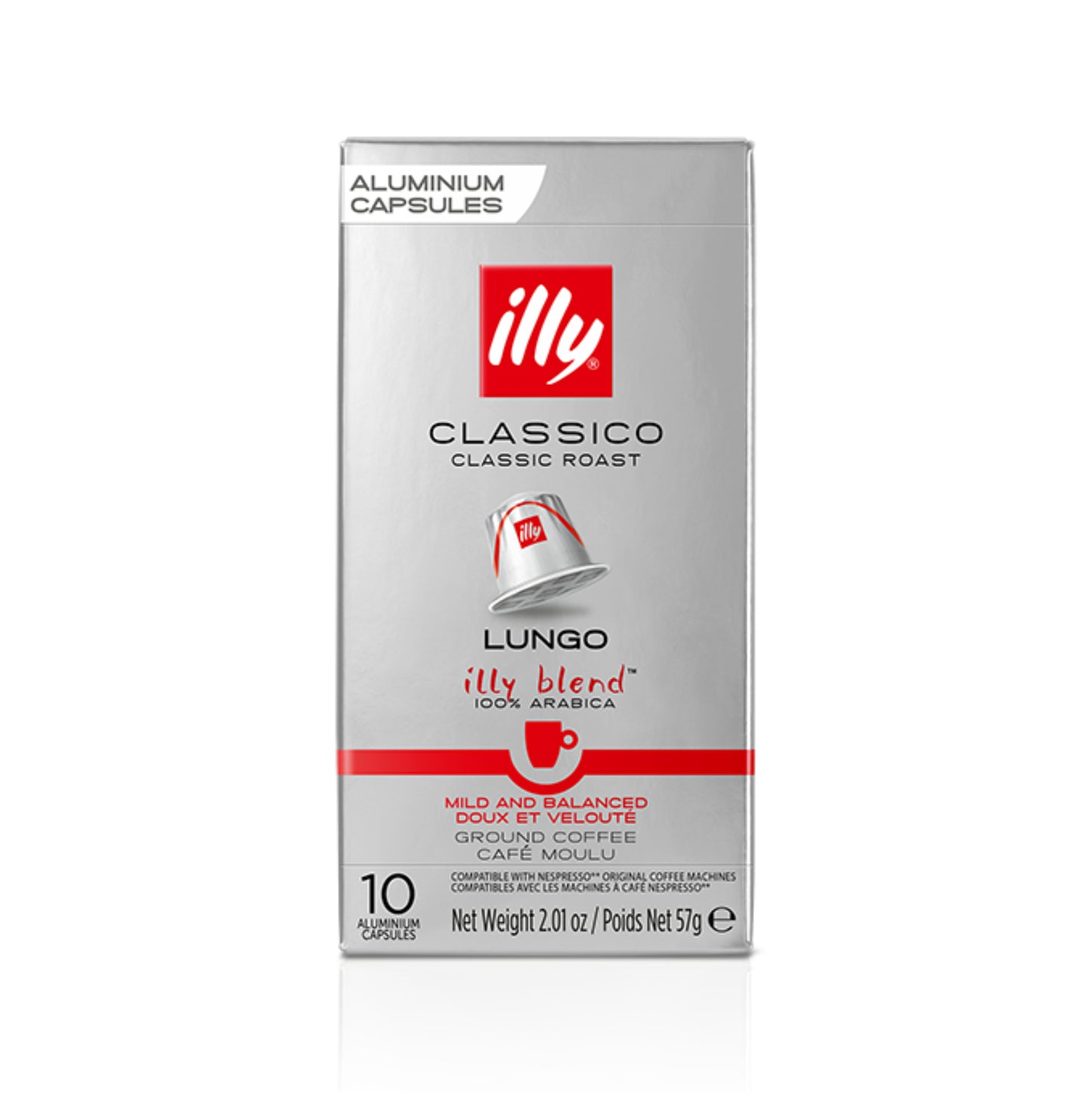 Illy Lungo Nespresso Compatible Capsules - Lungo (10 Count)