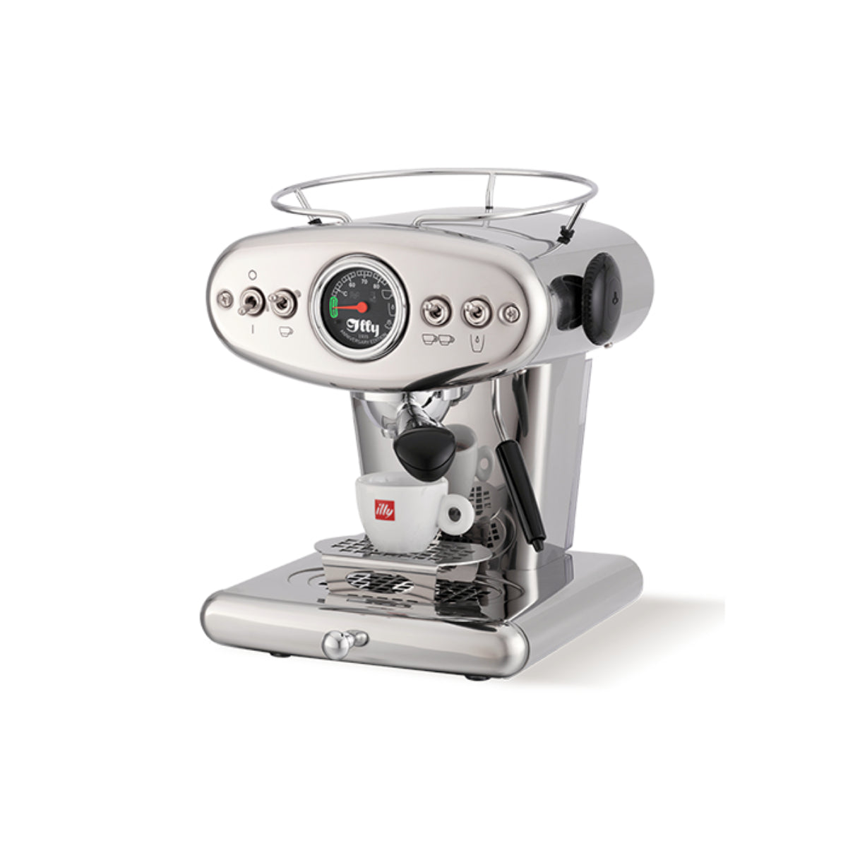 illy X1 Anniversary E.S.E Pods & Ground Espresso Machine (Stainless Steel)