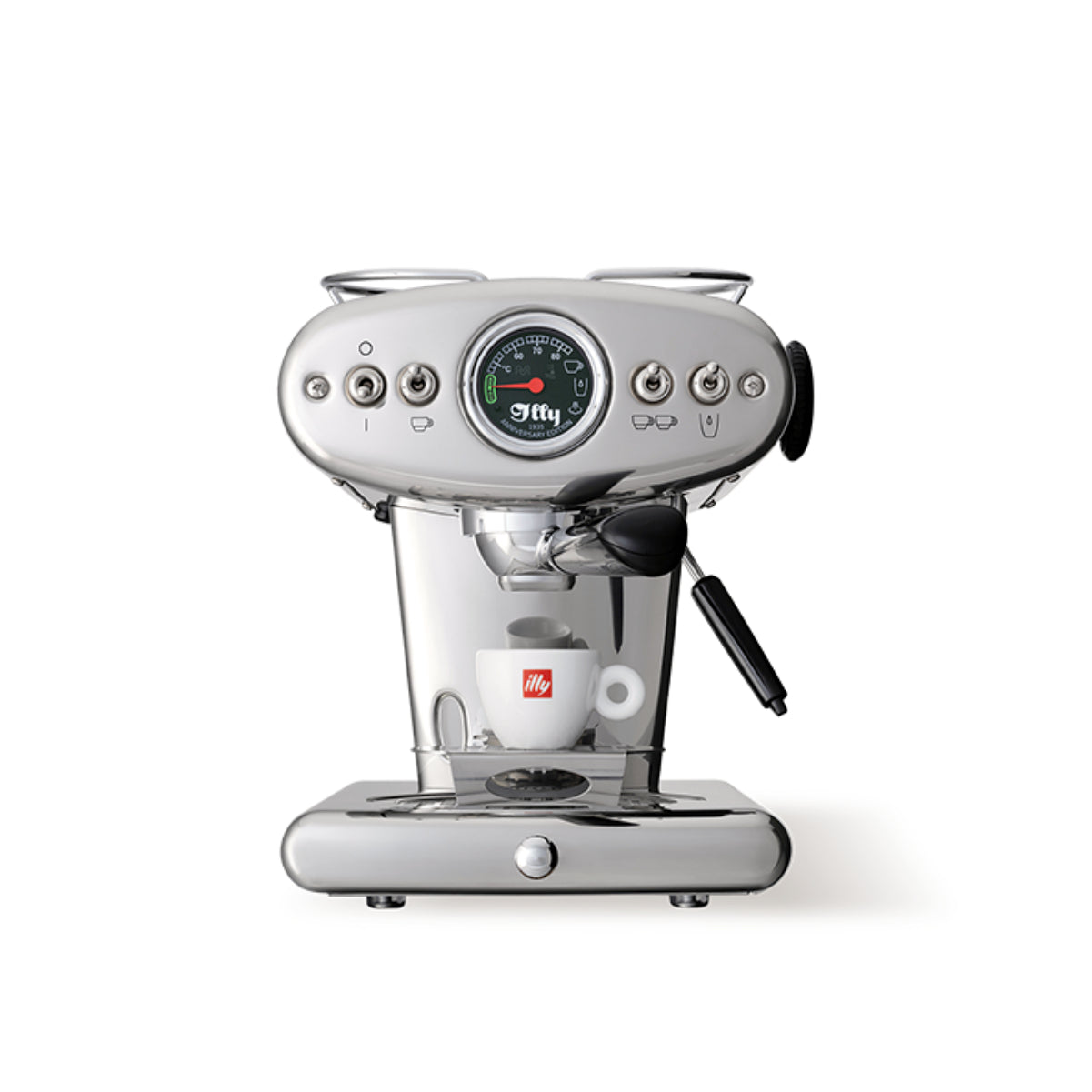 illy X1 Anniversary E.S.E Pods & Ground Espresso Machine (Stainless Steel)