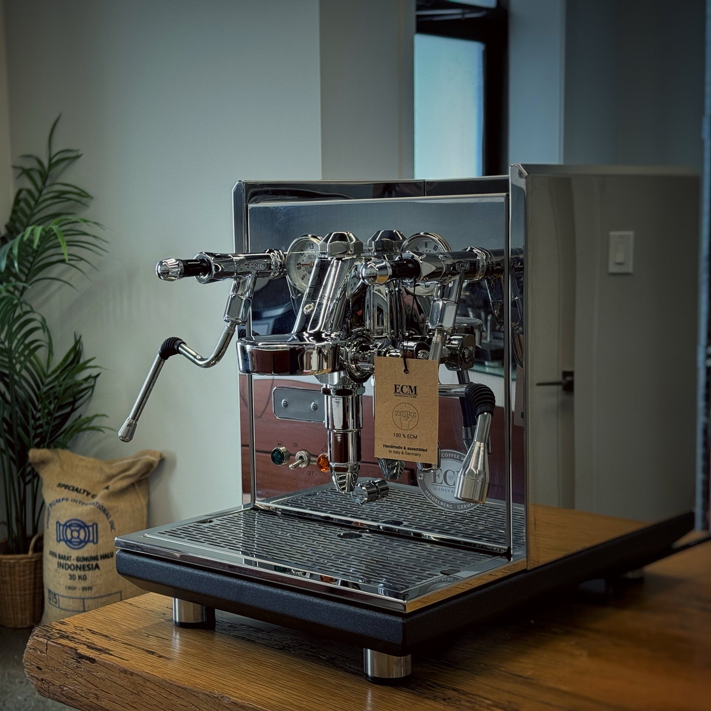 ECM Synchronika PID Semi-Automatic Espresso Machine (Open Box Demo Unit-Stainless Steel)