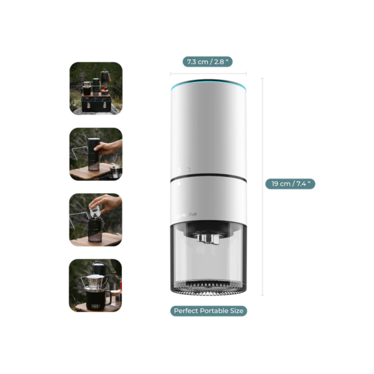 Joy Resolve Groove Compact Grinder (White)