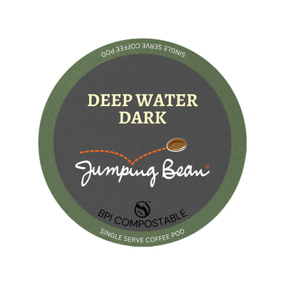 Jumping Bean Deep Water Dark Single Serve Coffee Pod (Pack of 20)