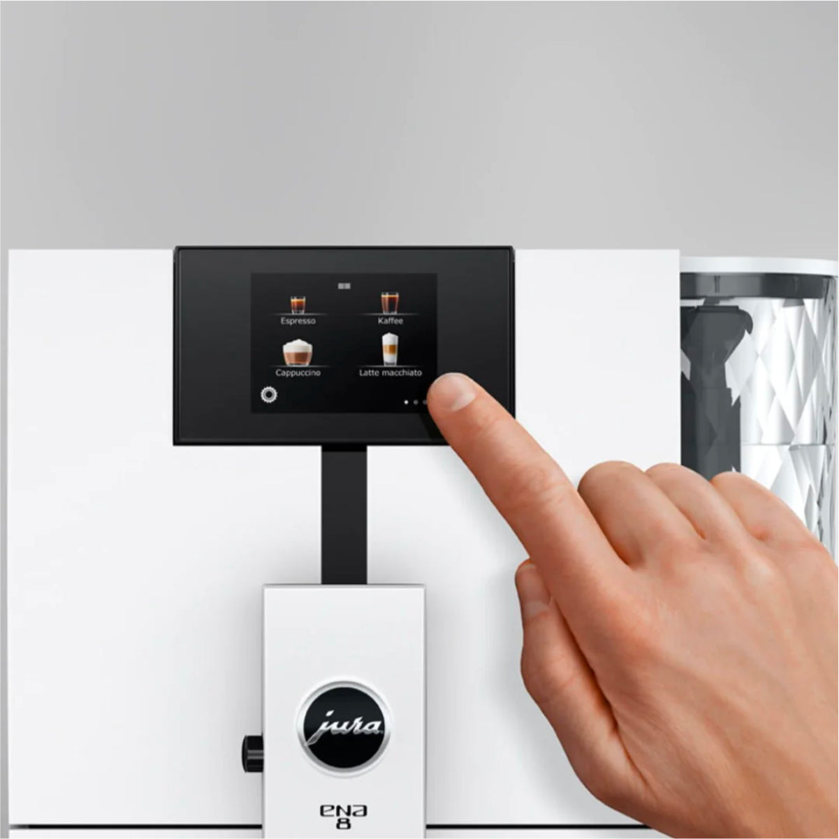 Jura ENA 8 Automatic Espresso Machine (Full Nordic White)