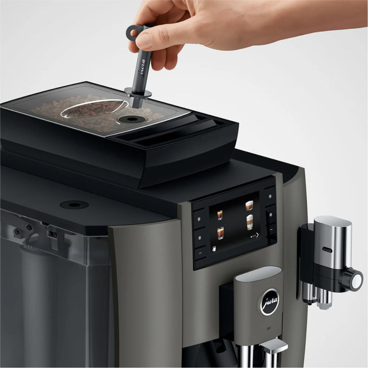 Jura W8 Automatic Espresso Machine (Dark Inox)