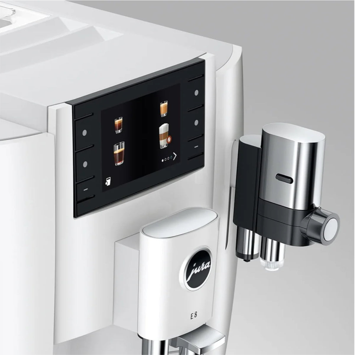 Jura E8 Automatic Espresso 15683 (New Model - Piano White)