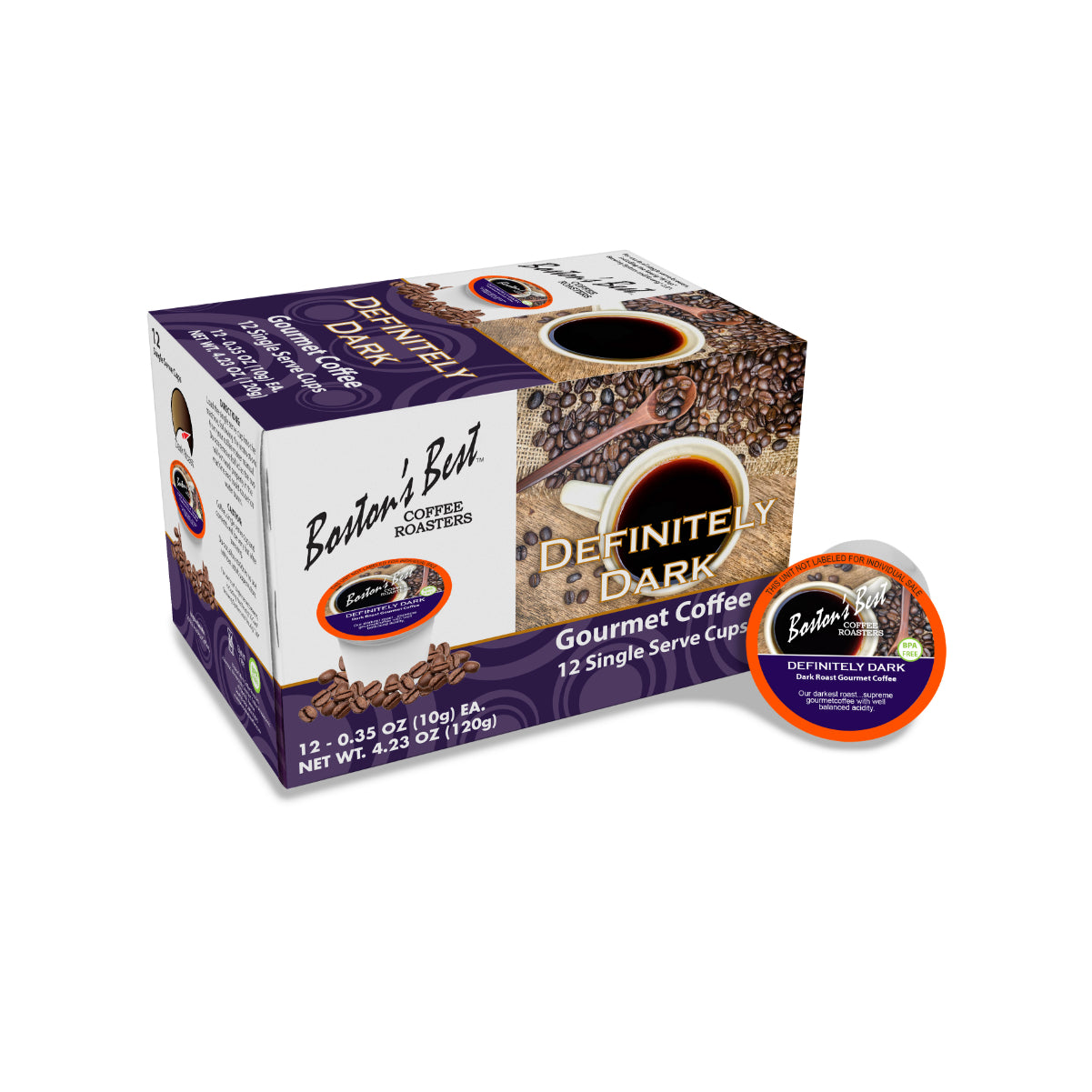 Boston's Best Definitely Dark Single-Serve Coffee Pods