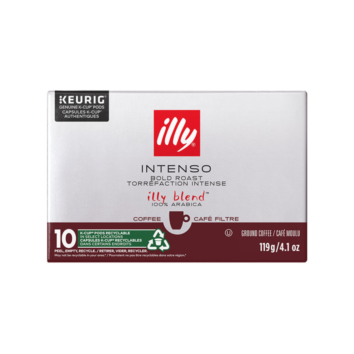 Illy Intenso Roast Single-Serve K-Cup - Extra Dark Roast (10 Count)