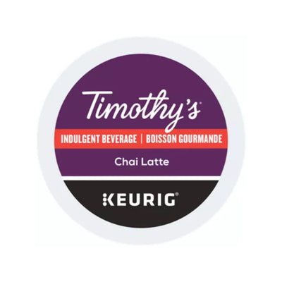 Timothy's Indulgence Chai Latte Keurig® K-Cup® Tea Pods