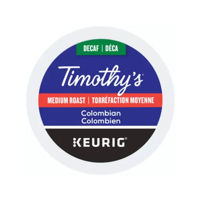 Timothy's Decaffeinated Colombian Keurig® K-Cup® Pods