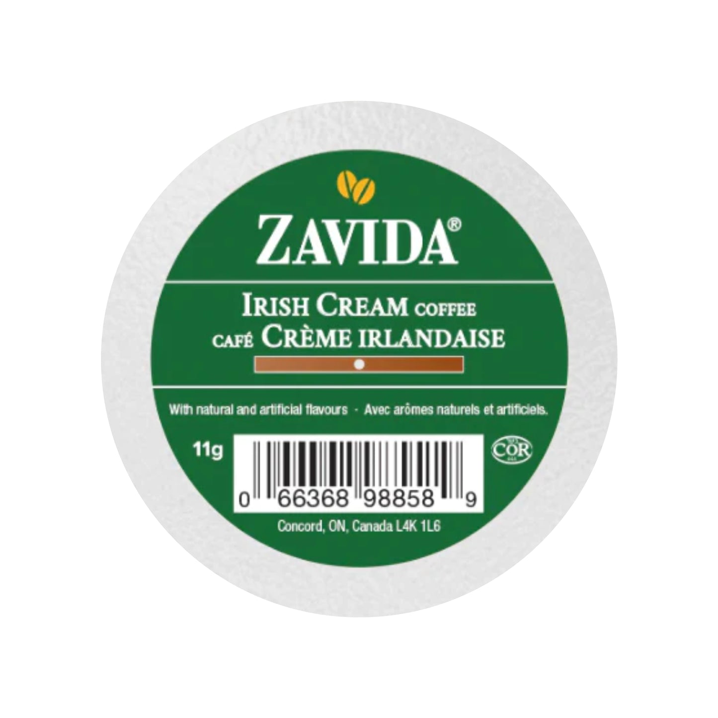 Zavida Irish Cream Single-Serve Coffee Pods