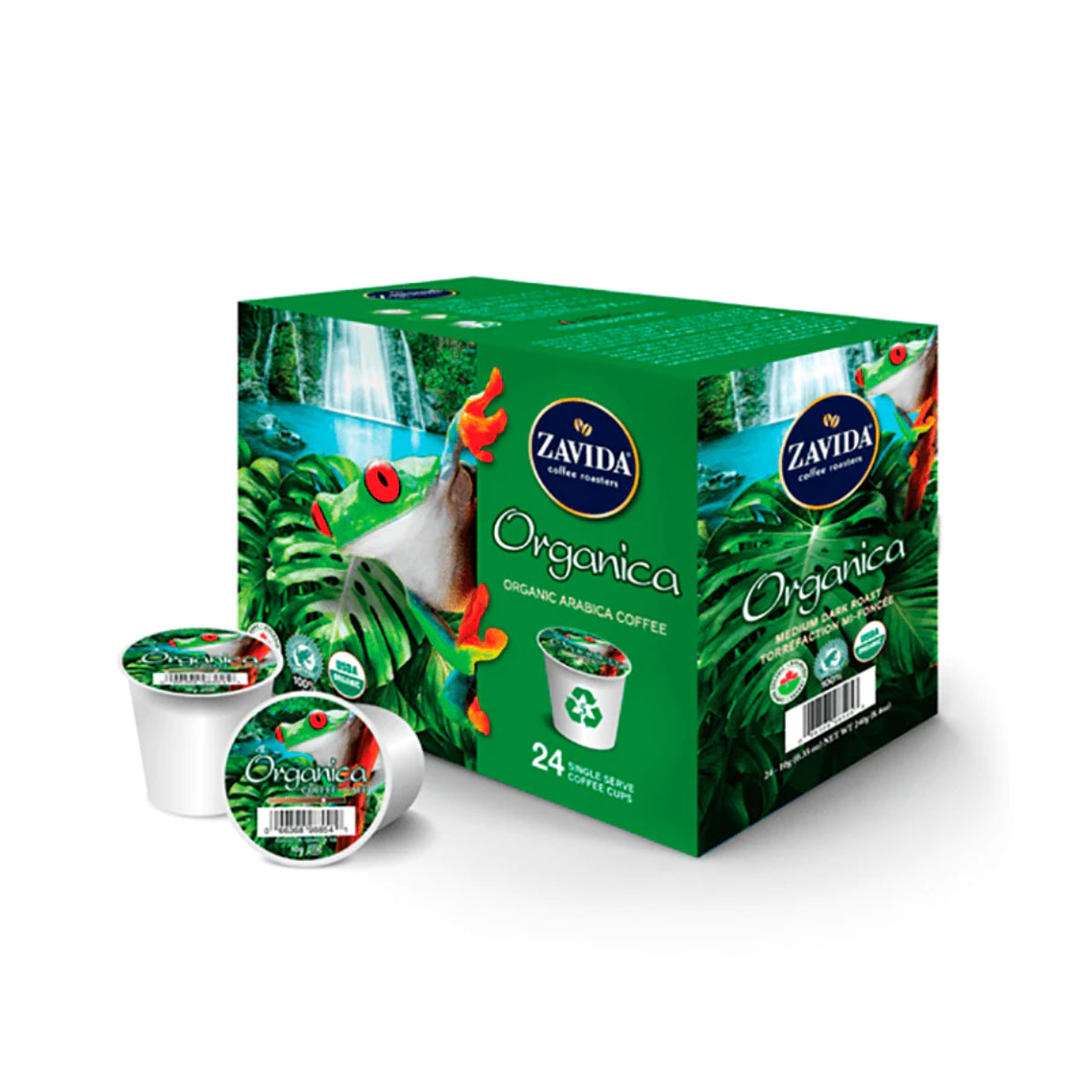 Zavida Organica Medium Roast Single-Serve Coffee Pods
