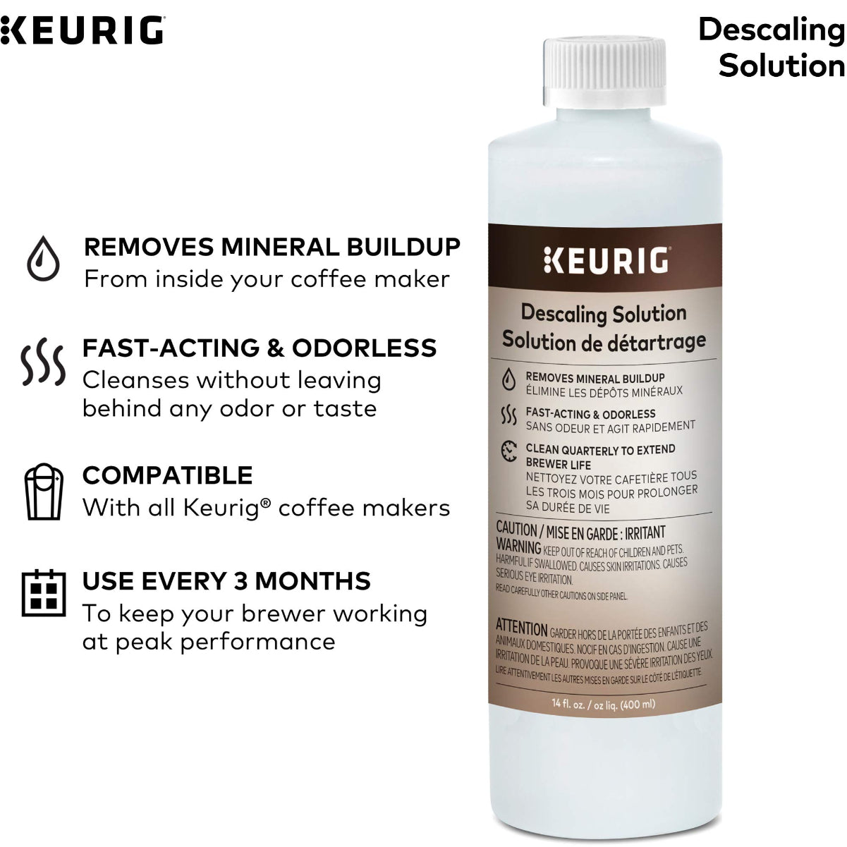 Keurig Descaling Solutions 400ml (140z)