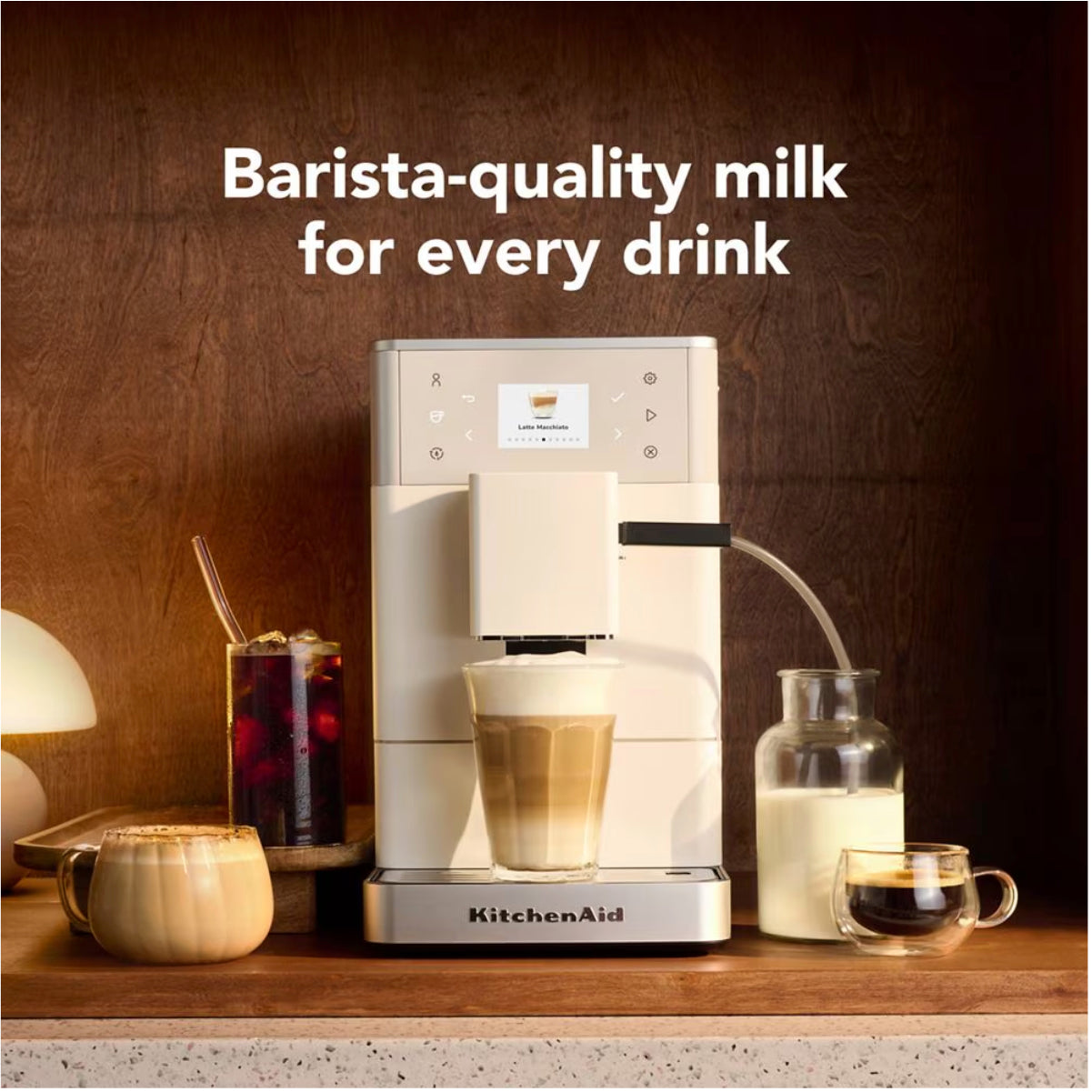 KitchenAid KF3 Fully Automatic Espresso Machine - KES8453PL (Porcelain White)