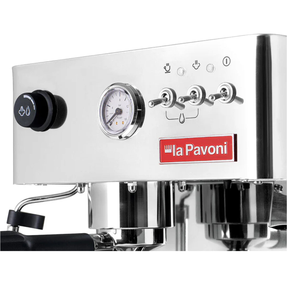 La Pavoni Domus Bar Semi Automatic Espresso Machine With Grinder (Stainless Steel)