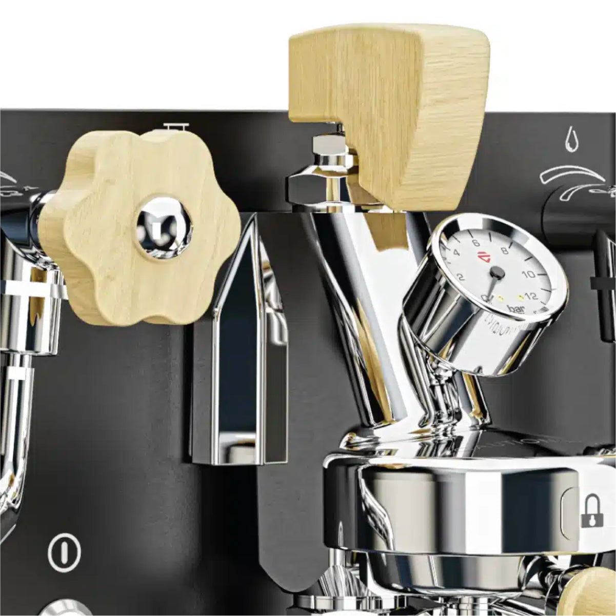 Lelit Bianca PID V3 E61 Professional Semi-Automatic Espresso Machine (Black Open Box) - PL162TCB