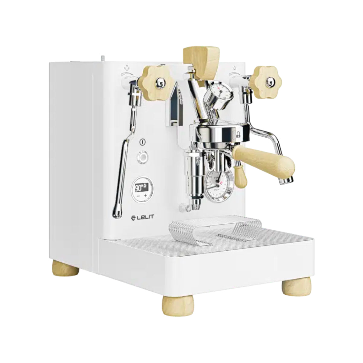 Lelit Bianca PID V3 E61 Professional Semi-Automatic Espresso Machine (White) - PL162TCW