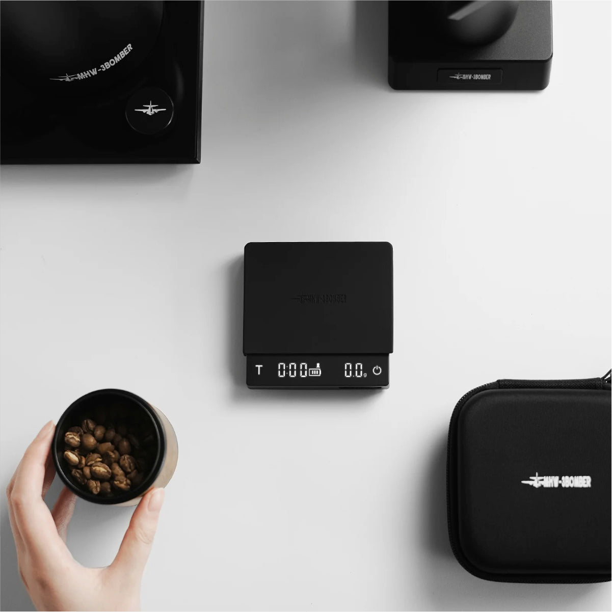 Espresso Scale – MHW-3BOMBER Cube 3.0 Micro With Timer And Auto-Tare ES5788B (Black)