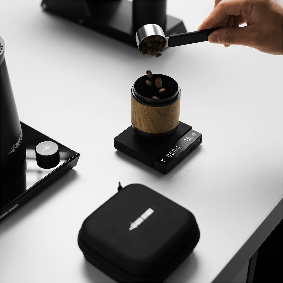 Espresso Scale – MHW-3BOMBER Cube 3.0 Micro With Timer And Auto-Tare ES5788B (Black)