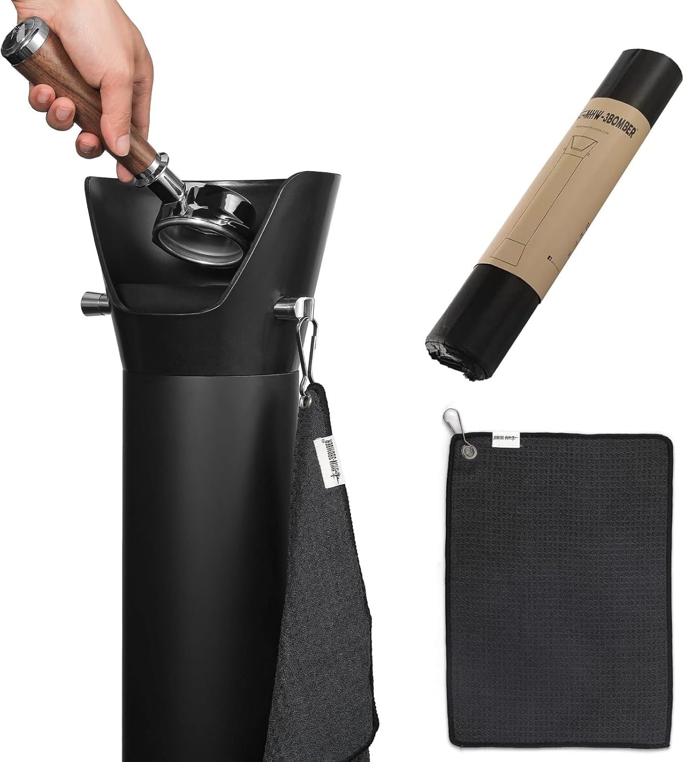 MHW-3BOMBER Commercial Espresso Knock Box for Coffee Bar, 6.8L (80 Cups)