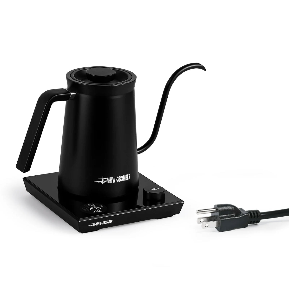 MHW-3BOMBER Assassin Gooseneck Electric Kettle (Black)