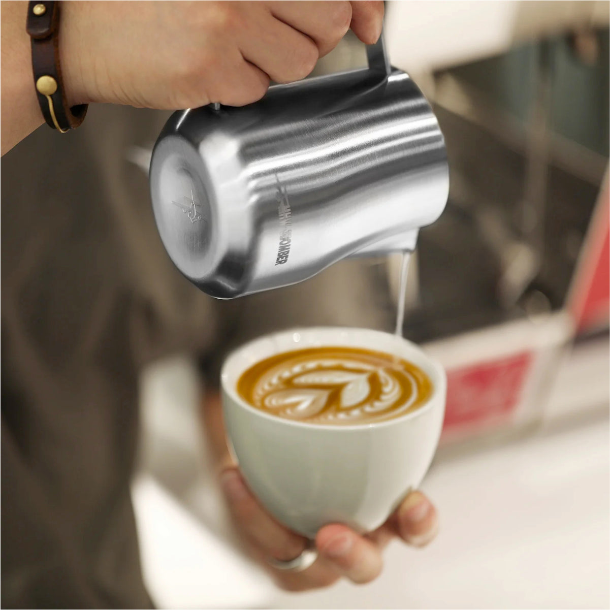 Latte Art Milk Frothing Pitcher – MHW-3BOMBER Turbo (Glossy - 350ml)