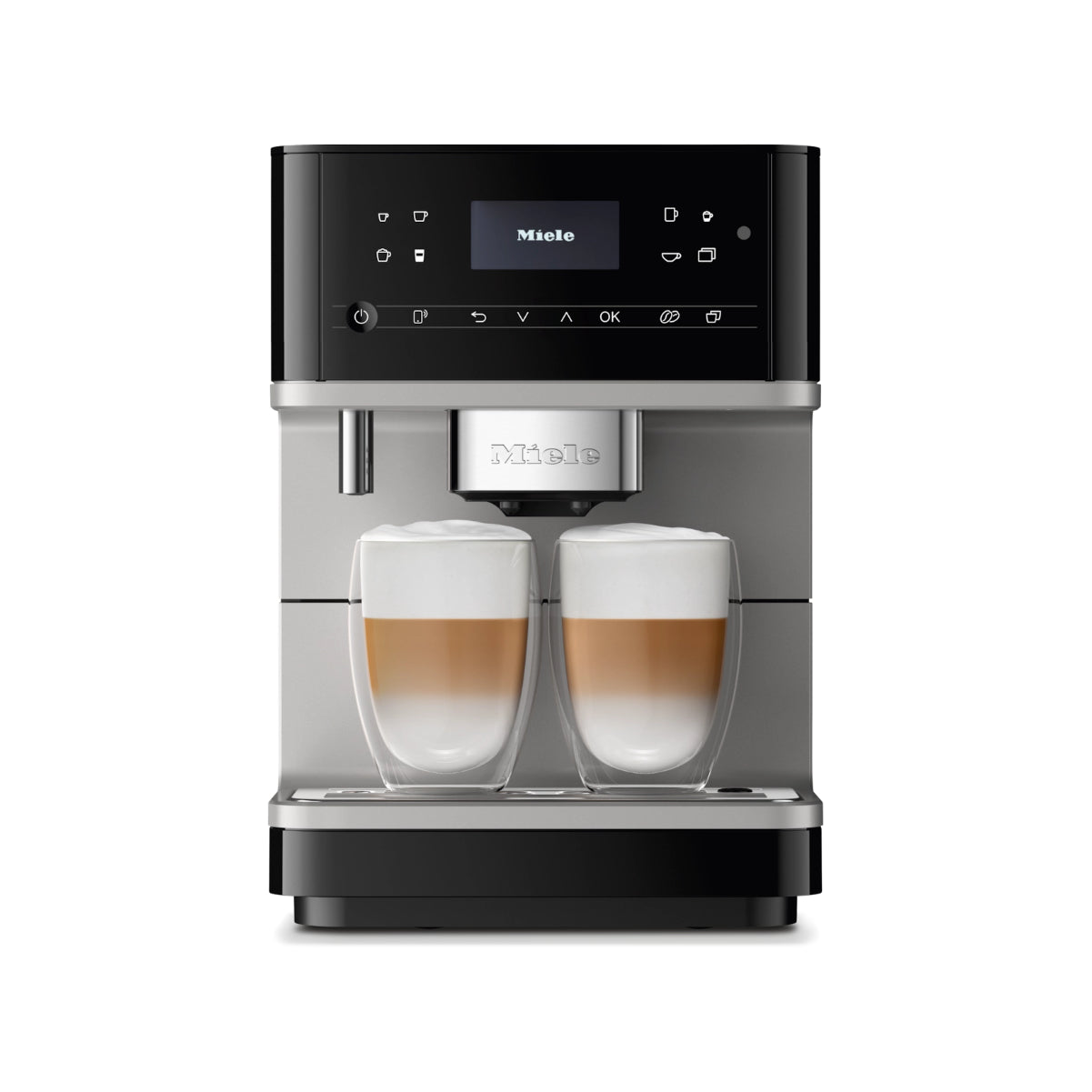 Miele CM6160 Milk Perfection Super Automatic Espresso Machine (Silver Grey Metallic)