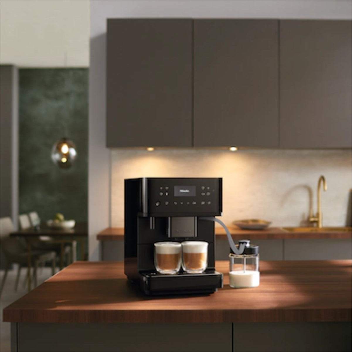 Miele CM6360 MilkPerfection Super Automatic Espresso Machine (Matte Black)