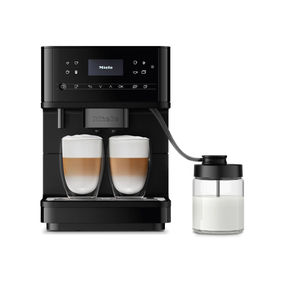 Miele CM 6360 MilkPerfection Super Automatic Espresso Machine (Matte Black)