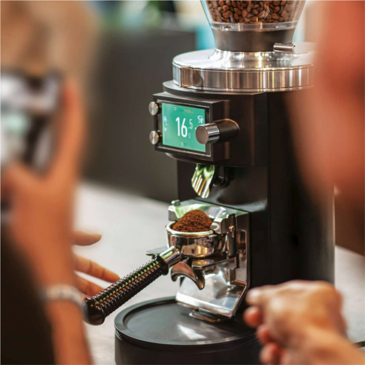 Mahlkonig E65S Grind By Weight GBW Flat Burr Grinder (Black)