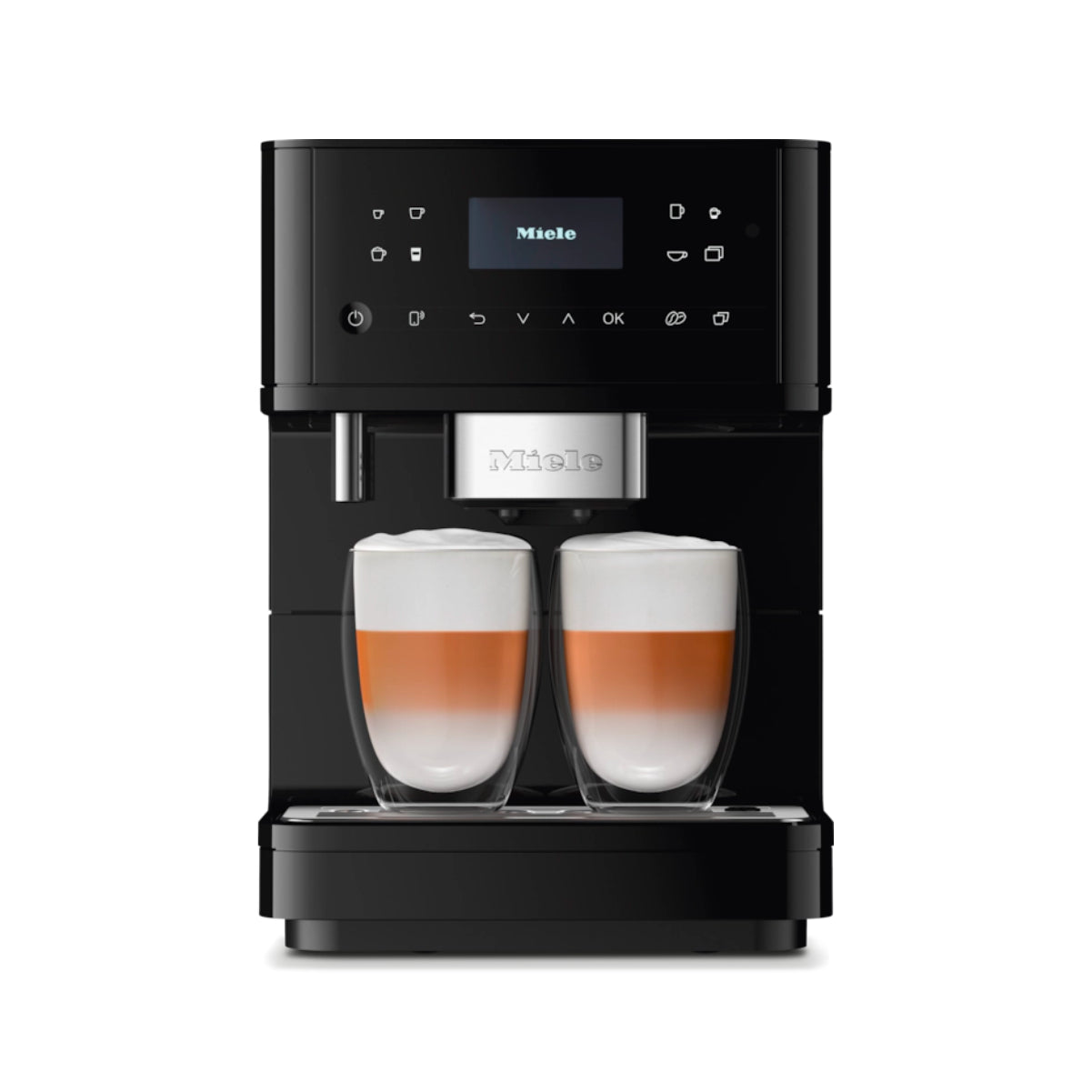 Miele CM 6160 Milk Perfection Super Automatic Espresso Machine (Obsidian Black)