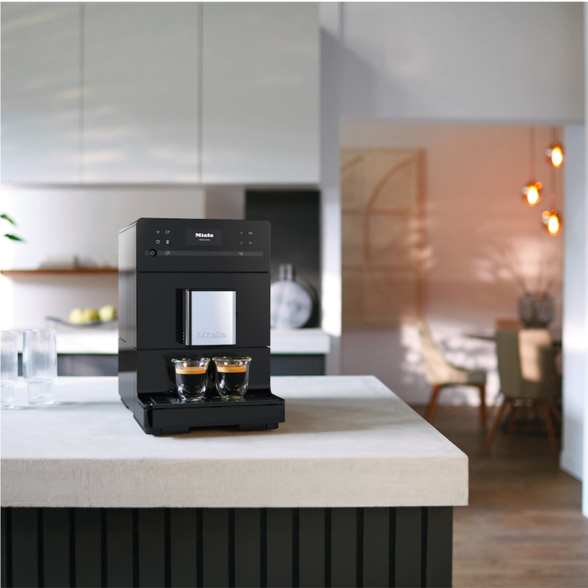 Miele CM5310 Silence Super Automatic Espresso Machine (Obsidian black)
