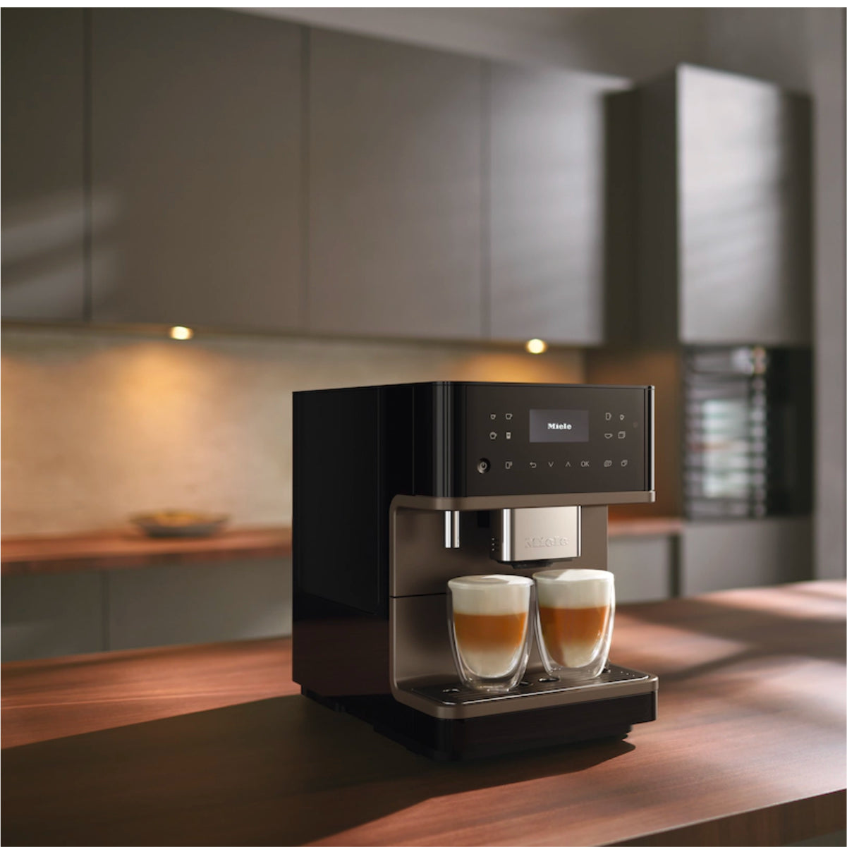 Miele CM 6360 MilkPerfection Super Automatic Espresso Machine Bronze & Obsidian Black (Open Box #54240)