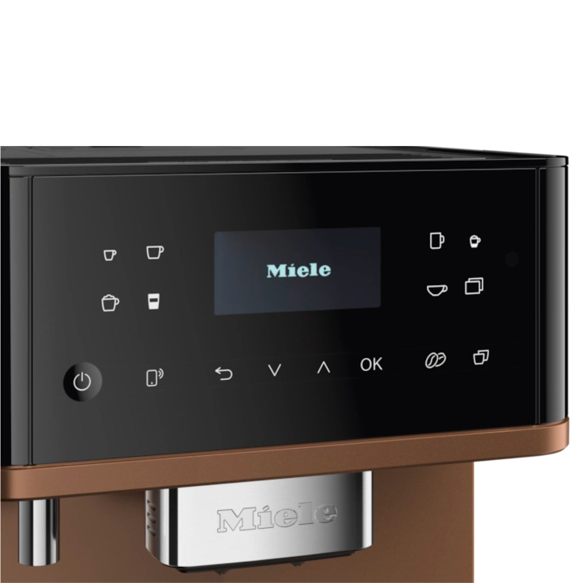 Miele CM 6360 MilkPerfection Super Automatic Espresso Machine Bronze & Obsidian Black (Open Box #54240)