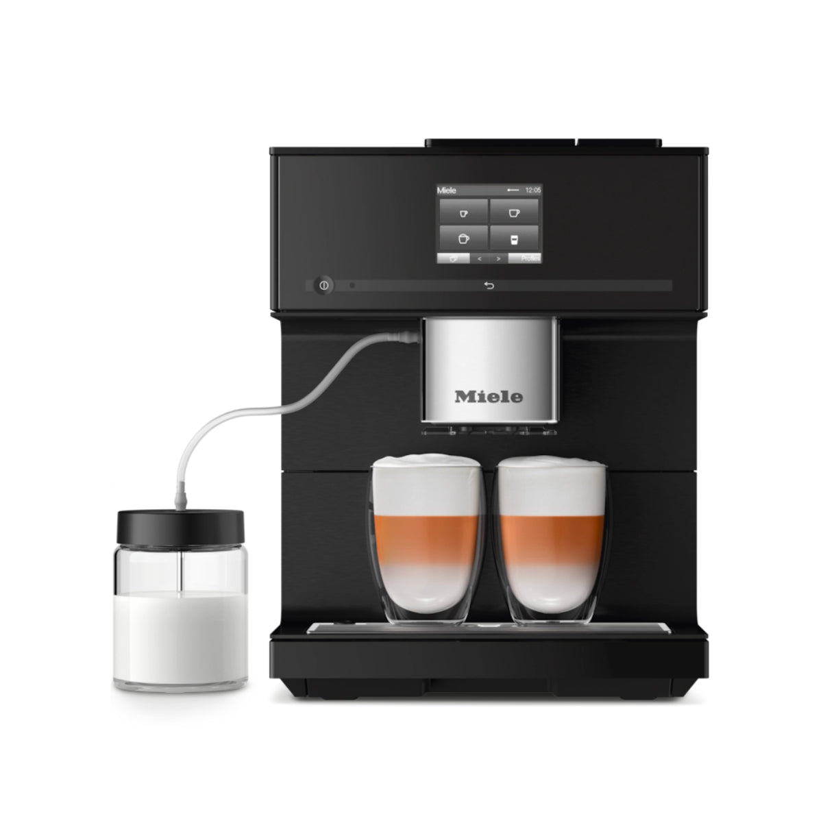 Miele CM 7750 CoffeeSelect Super Automatic Espresso Machine (Obsidian Black)