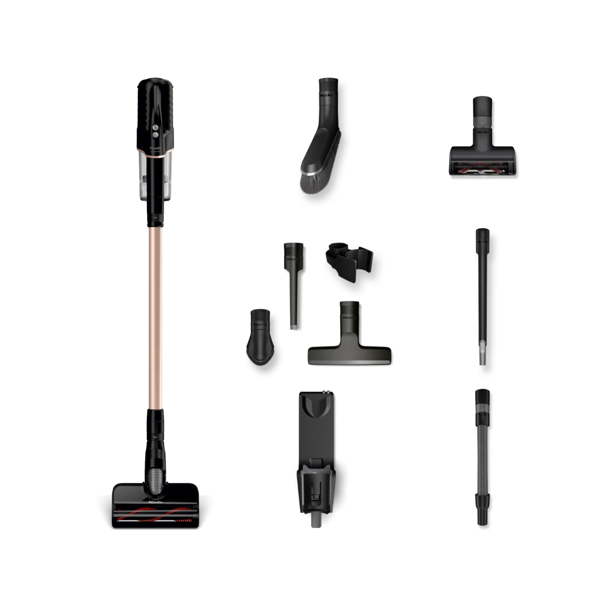 Miele Duoflex HX1 Total Care Cordless Bagless Stick Vacuum Cleaner 41QLL036USA (Obsidian Black / Rose Gold)