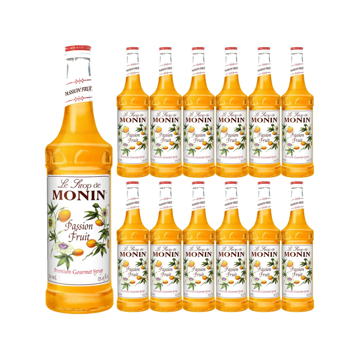 Monin Passion Fruit Syrup 750ml Glass Bottle, case of 12 bottles