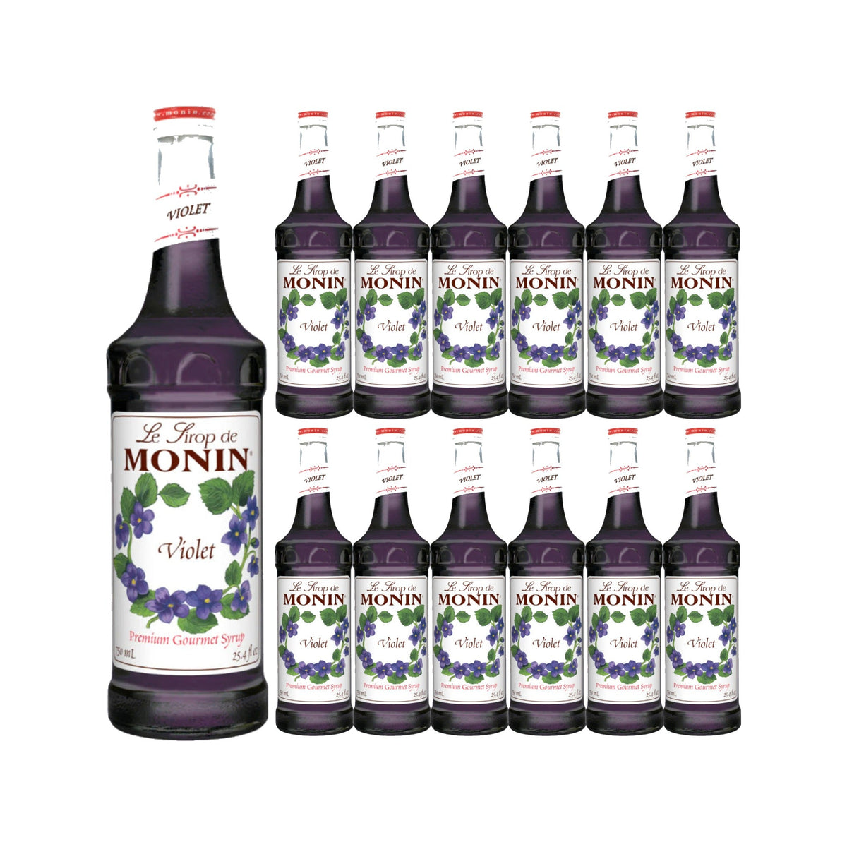 Monin Violet Syrup 750 ml Glass Bottle, case of 12 bottles