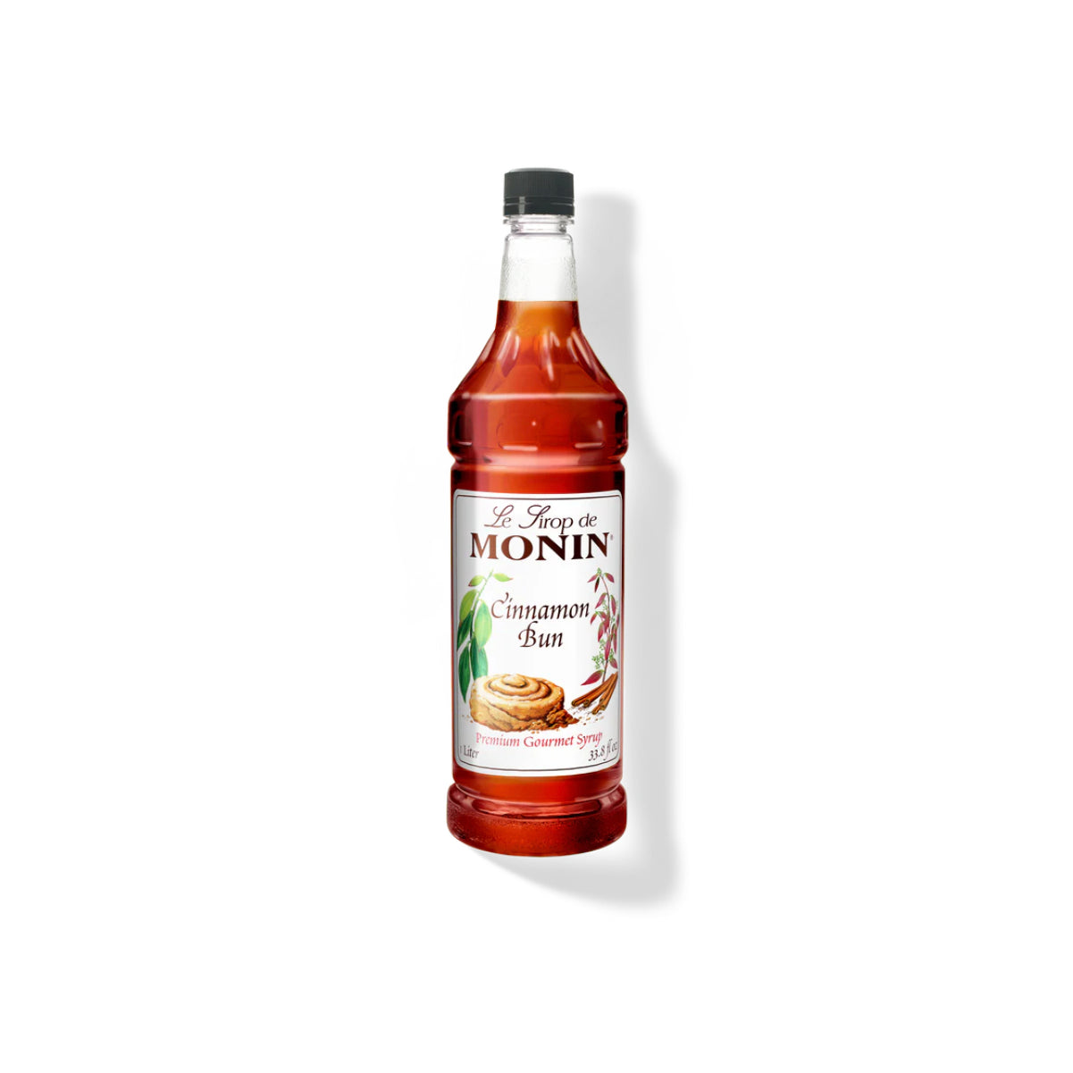 Monin Cinnamon Bun Syrup 1L Plastic Bottle