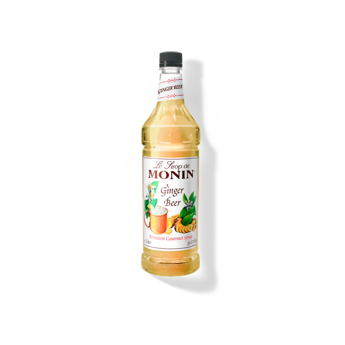 Monin Ginger Beer Syrup 1L Plastic Bottle