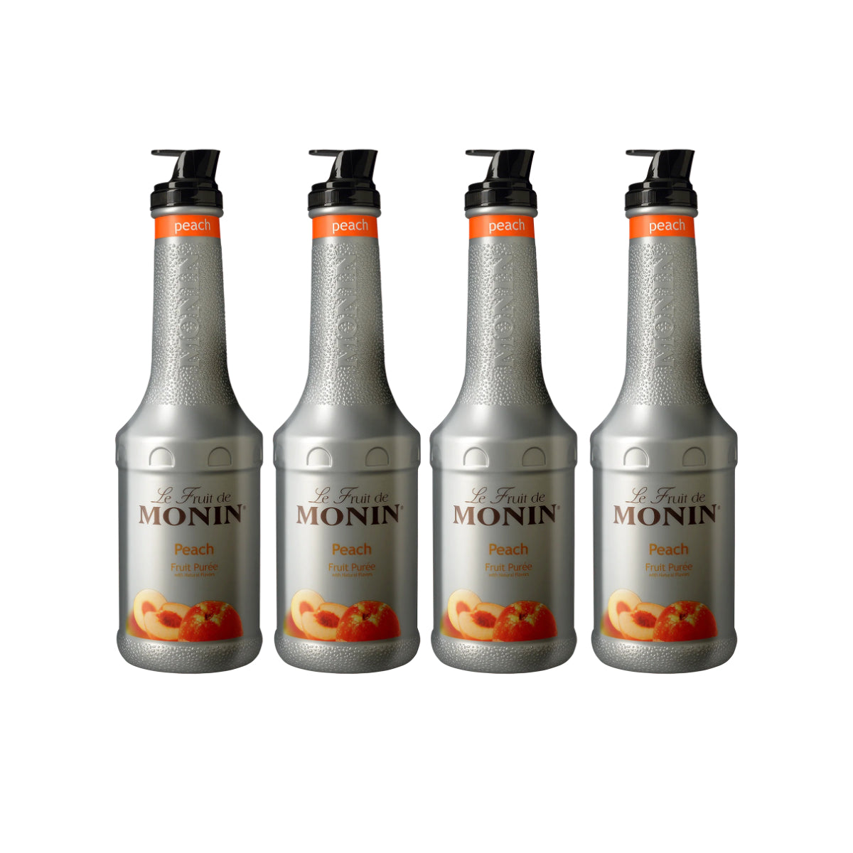 Monin Peach Fruit Puree 1L (Pack of 4)