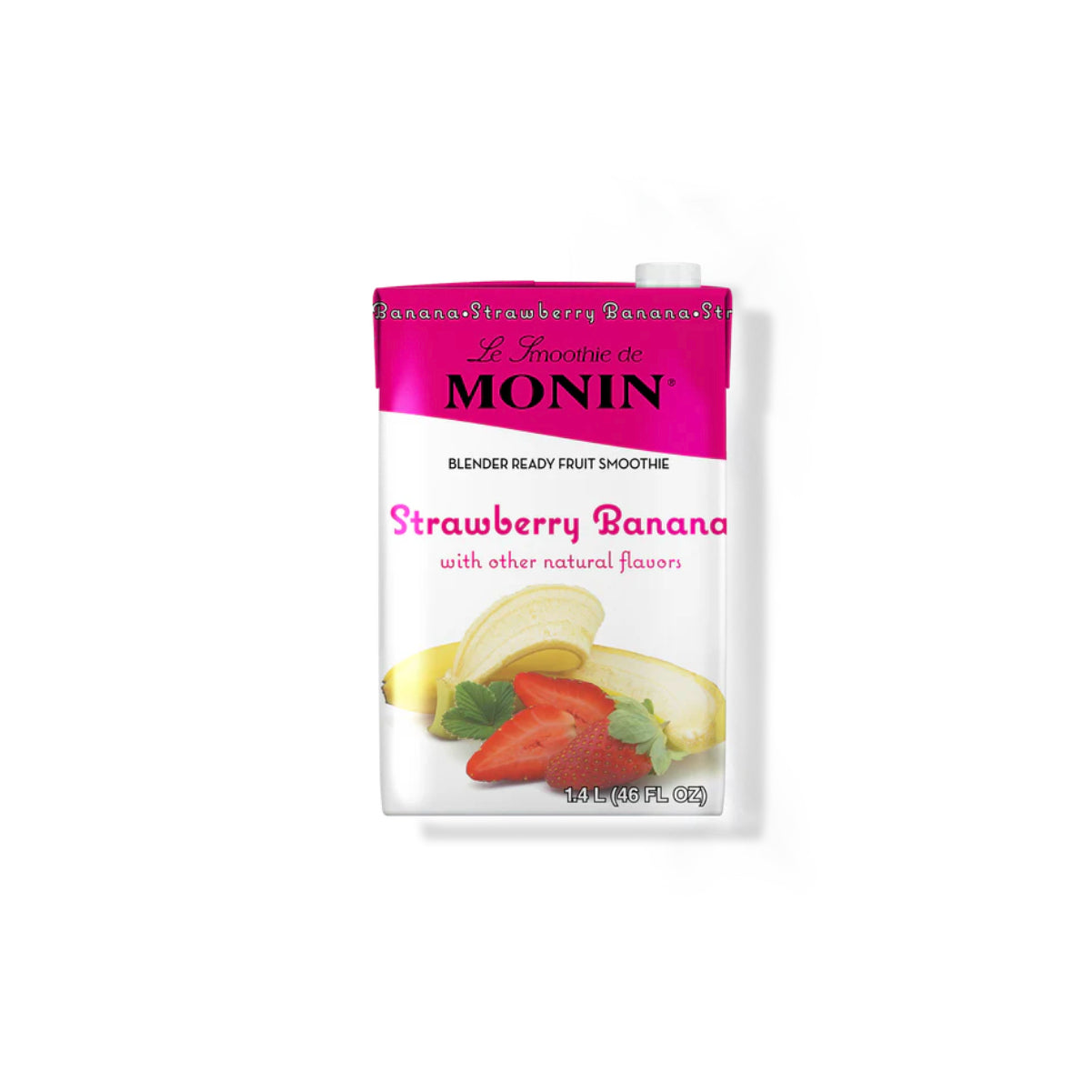 Monin Strawberry Banana Fruit Smoothie Mix 46oz