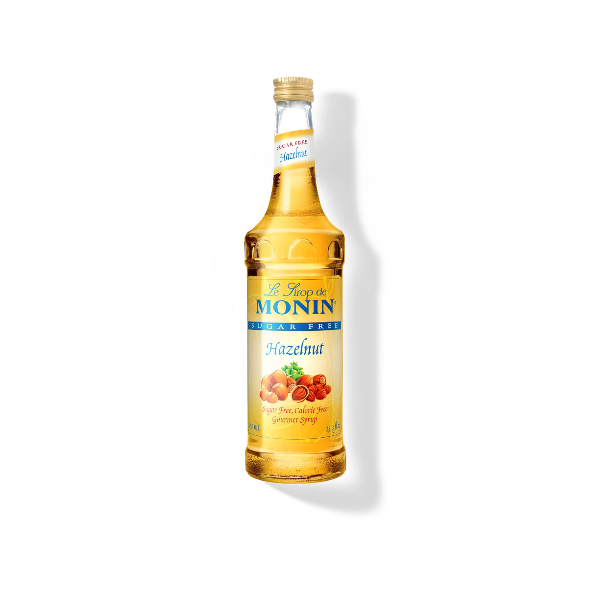 Monin Sugar Free Hazelnut Syrup 750ml Glass Bottle