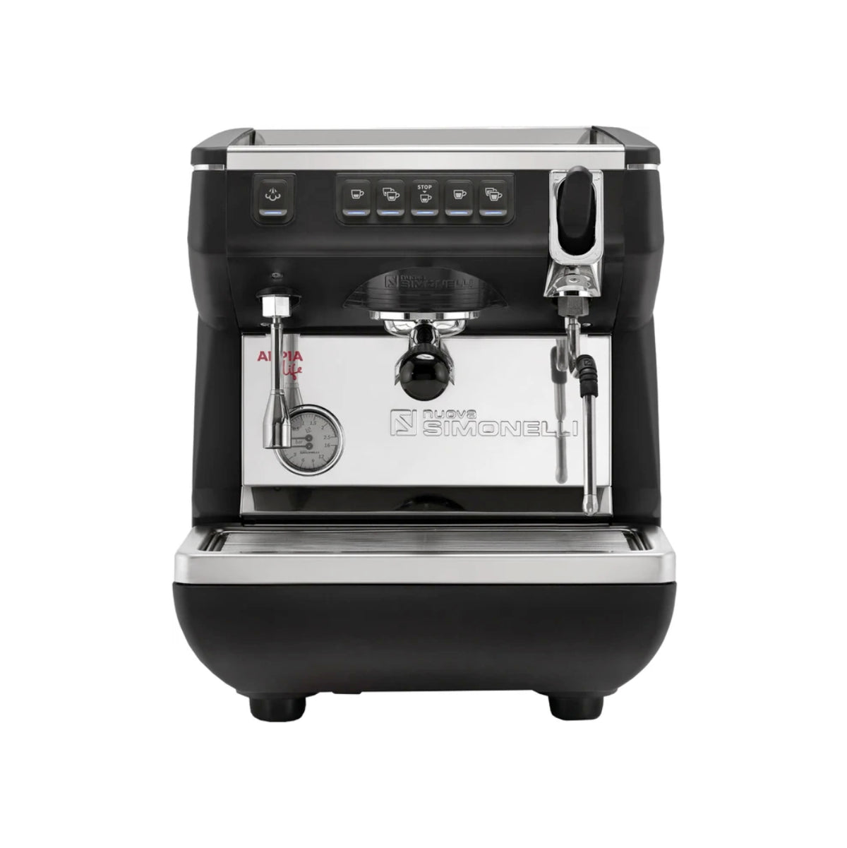 Nuova Simonelli Appia Life - 1 Group - Volumetric Commercial Espresso Machine (Black)