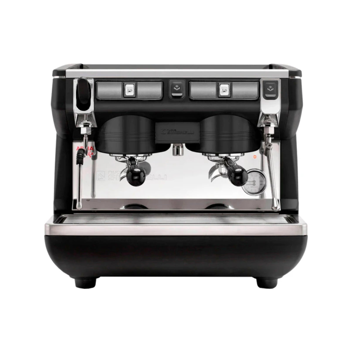 Nuova Simonelli Appia Life - 2 Group - Compact Volumetric Commercial Espresso Machine (Black)