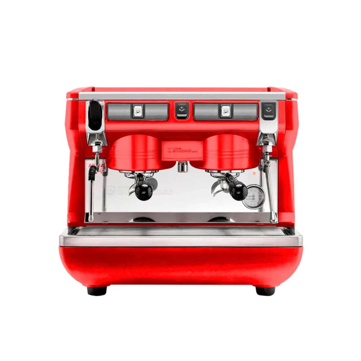 Nuova Simonelli Appia Life - 2 Group - Compact Volumetric Commercial Espresso Machine (Red)
