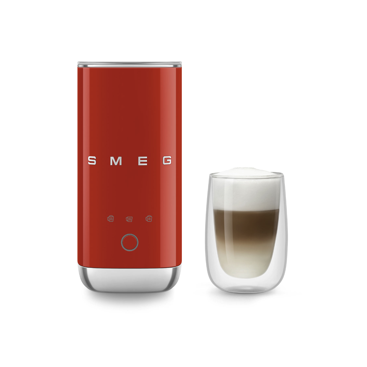 Smeg Portable Milk Frother MFF02RDUS (Red)