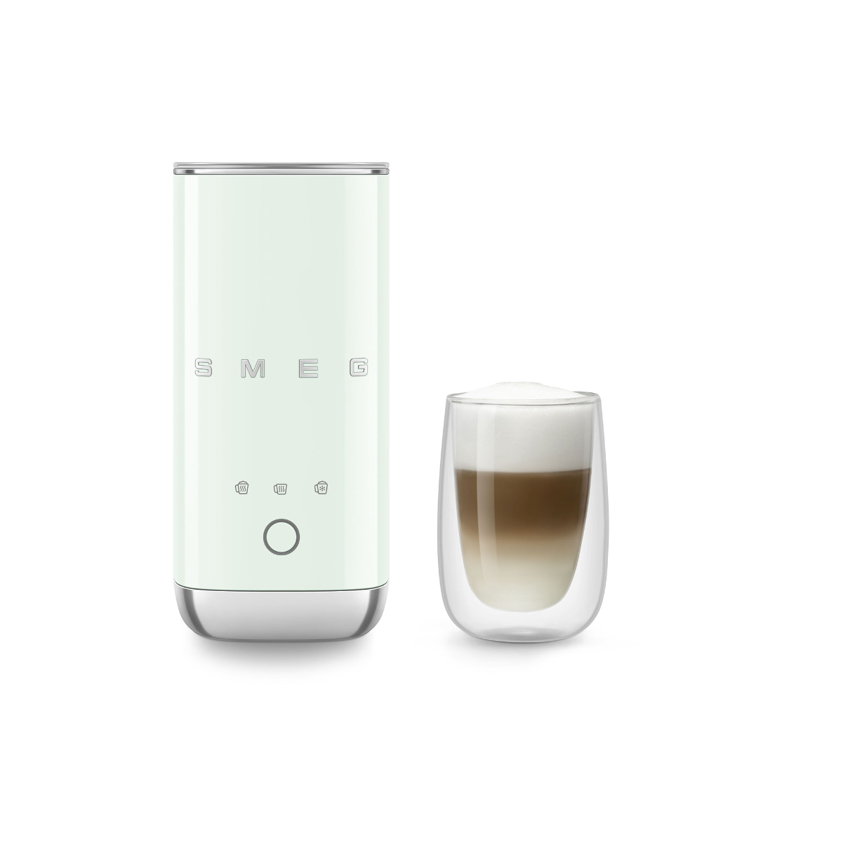 Smeg Portable Milk Frother MFF02PGUS (Pastel Green)