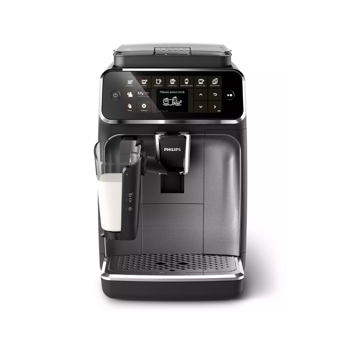 Philips 4300 LatteGo Automatic Espresso, Cappuccino, & Latte Macchiato Machine - EP4347/94